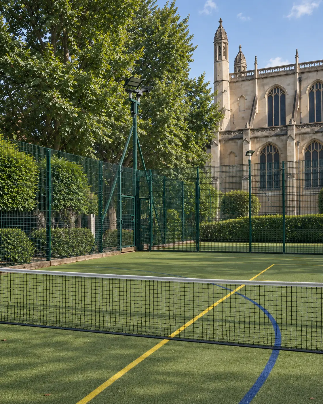 Tennis courts at St Luke's Gardens, Chelsea